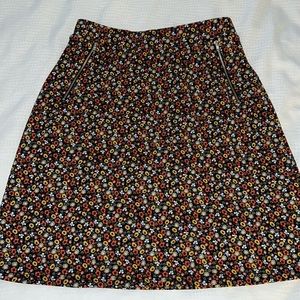 Le Lis Micro Floral Pull On Skirt - Size Medium